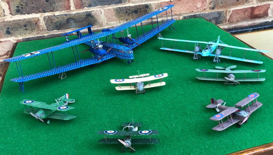 WW1 Aircraft Connected with Biggin Hill – Home Defence Unit – late 1917 to 1918 & German Raiders -  1/72 Scale