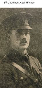 2nd-Lieutenant C H Viney 1914