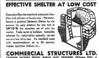 War Shelter - Advert from July 1940