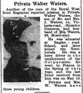 Private Walter Waters