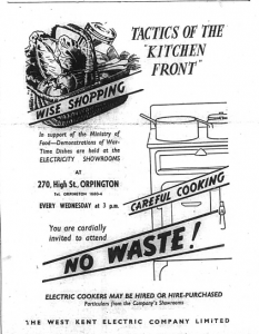 No Waste! Tactics of the Kitchen Front