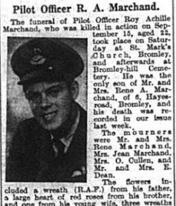 Pilot Officer RA Marchand