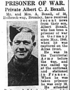 Private Albert C.J. Boxall