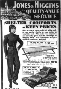 Adding comfort to your Air Raid Shelter