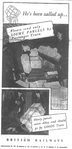 British Railways advert from world war two