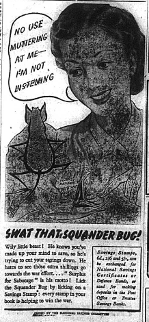 Swat that Squander bug advert