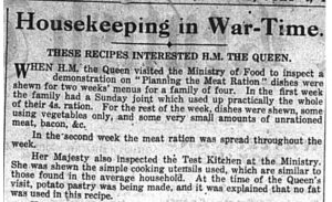 Housekeeping in War-time Britain