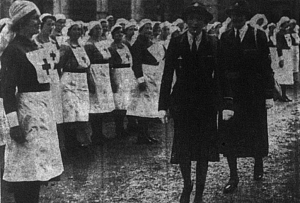 The Marchioness Camden visiting the Red Cross detachments in Bromley in October 1941