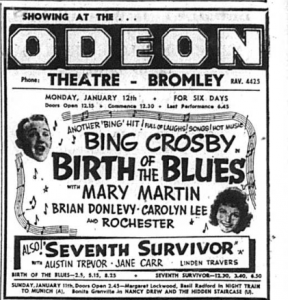 Showing at the Odeon – January 1942