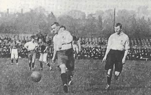 Bromley Football Club verses Bromley Homes Gaurd to a match on Christmas Day 1941