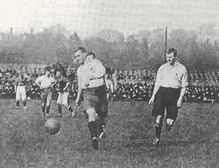 Bromley Football Club verses Bromley Homes Gaurd to a match on Christmas Day 1941