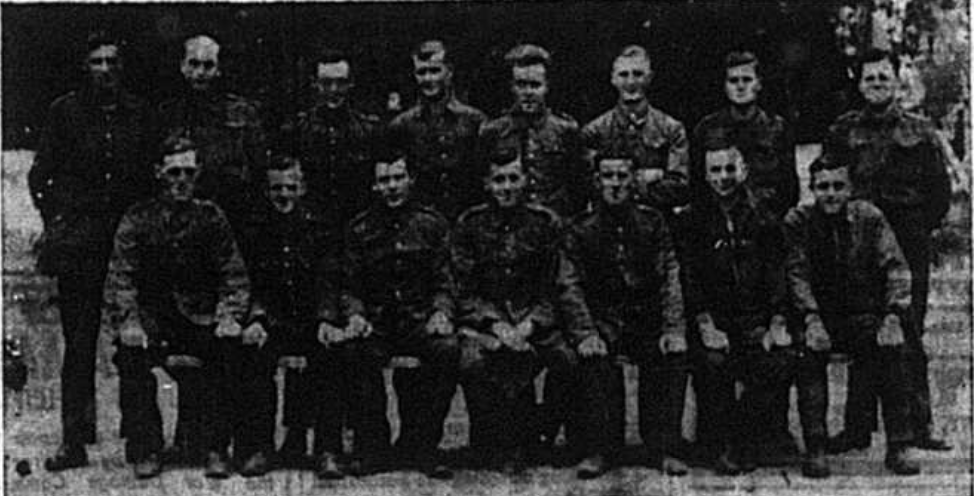 Group images of Prisoners of war in world war two from the Royal West Kent Regiment
