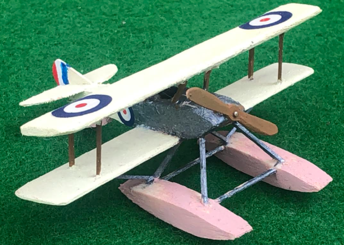 Model of the Sopwith Tabloid British aircraft from ww1