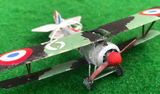 Scale model of the Nieuport 17 C1 French aircraft