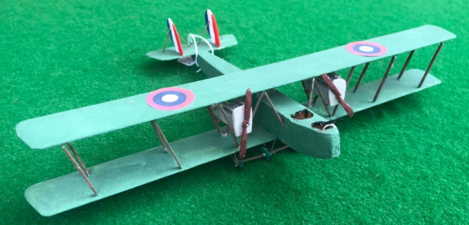 Scale model of a Martin MB-1 aircraft