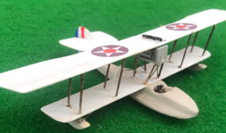 scale model of the Aeromarine 40F American flyingboat aircraft used in during the first world war