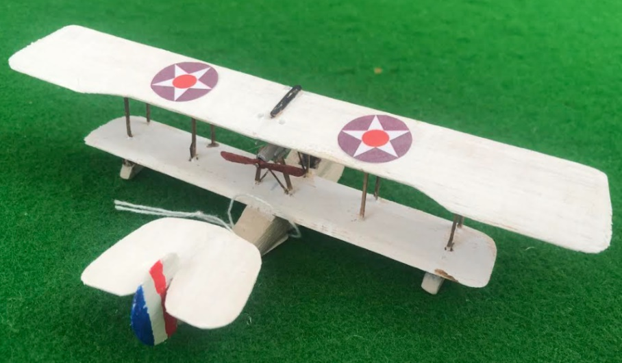 scale model of the Aeromarine 40F American flyingboat aircraft used in during the first world war