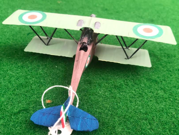 scale model of the Ansaldo SVA5 Italian aircraft used in during the first world war