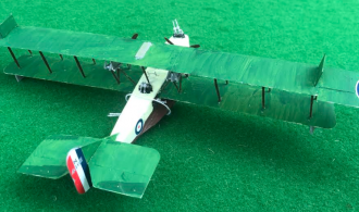 scale model of the Felixstowe F2 American flyingboat aircraft used in during the first world war