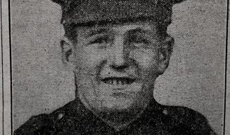 black and white portrait photo of Lance Corporal Albert Bailey