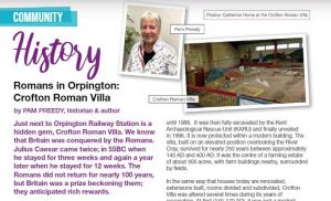 Romans in Orpington: Crofton Roman Villa Article by Pam Preedy in Life In Magazine April 2022