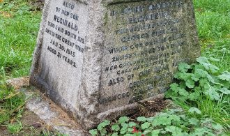 Grave marker of George Reginald Pierce in the Annunciation Church Chislehurst